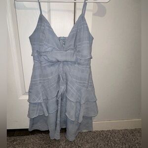 Blue spring dress